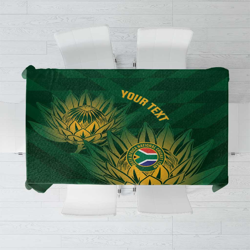 Custom South Africa Cricket Tablecloth Go Champions Proteas - Wonder Print Shop