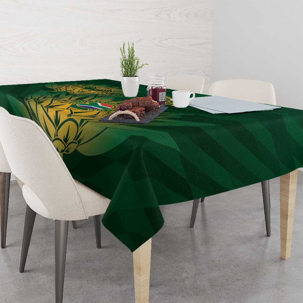 Custom South Africa Cricket Tablecloth Go Champions Proteas - Wonder Print Shop