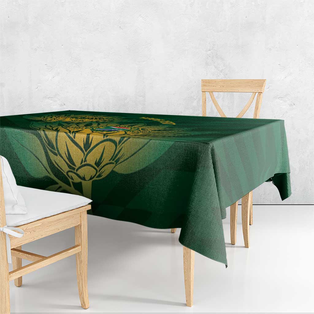 Custom South Africa Cricket Tablecloth Go Champions Proteas - Wonder Print Shop