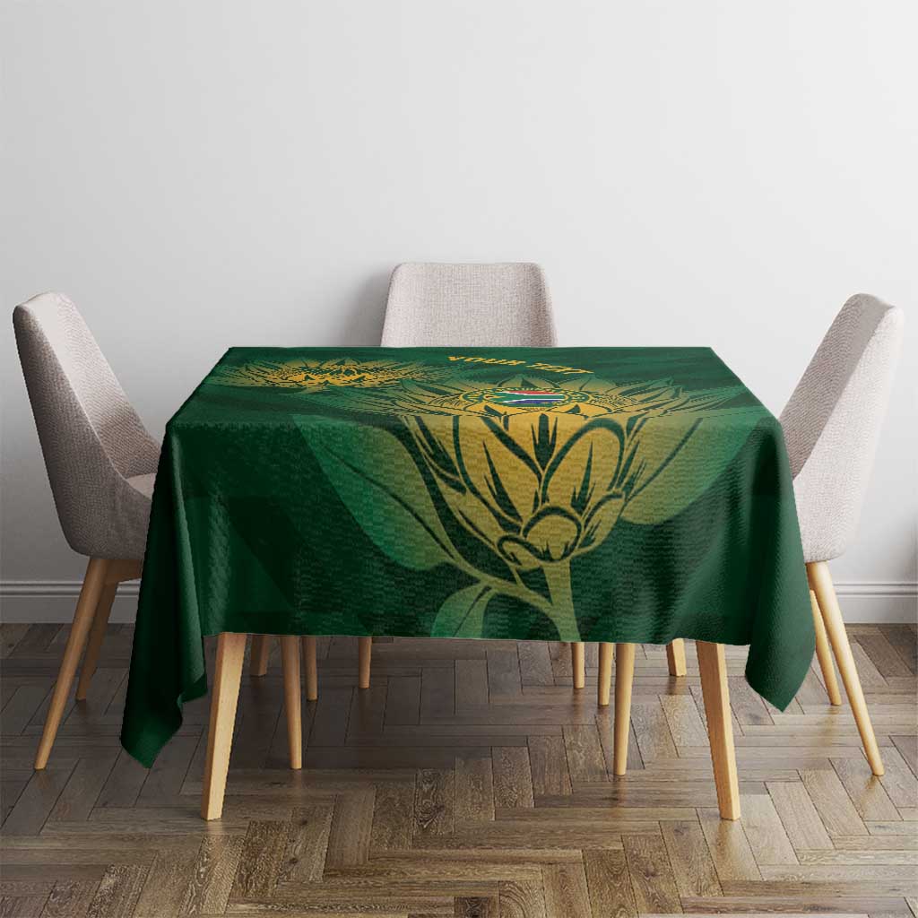 Custom South Africa Cricket Tablecloth Go Champions Proteas - Wonder Print Shop