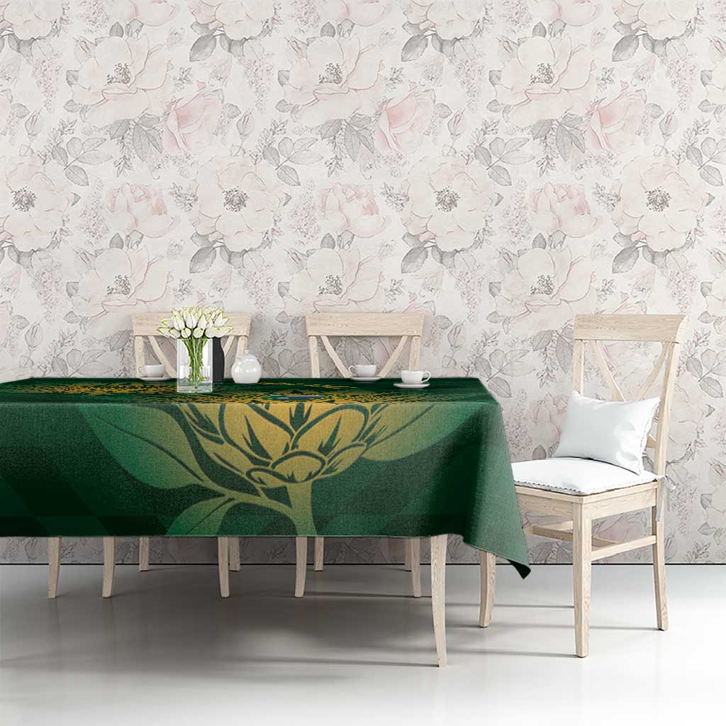 Custom South Africa Cricket Tablecloth Go Champions Proteas - Wonder Print Shop