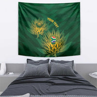Custom South Africa Cricket Tapestry Go Champions Proteas - Wonder Print Shop