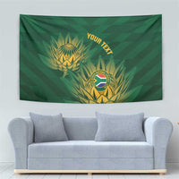 Custom South Africa Cricket Tapestry Go Champions Proteas - Wonder Print Shop