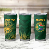 Custom South Africa Cricket Tumbler Cup Go Champions Proteas - Wonder Print Shop