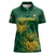 Custom South Africa Cricket Women Polo Shirt Go Champions Proteas - Wonder Print Shop
