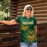 Custom South Africa Cricket Women Polo Shirt Go Champions Proteas - Wonder Print Shop