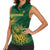 Custom South Africa Cricket Women Sleeveless Polo Shirt Go Champions Proteas - Wonder Print Shop