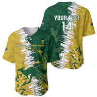 Custom Australia And South Africa Cricket Baseball Jersey Aussies Proteas Together - Wonder Print Shop