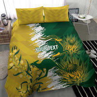 Custom Australia And South Africa Cricket Bedding Set Aussies Proteas Together - Wonder Print Shop