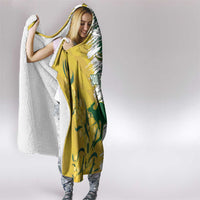 Custom Australia And South Africa Cricket Hooded Blanket Aussies Proteas Together