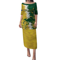 Custom Australia And South Africa Cricket Puletasi Aussies Proteas Together - Wonder Print Shop