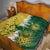 Custom Australia And South Africa Cricket Quilt Aussies Proteas Together - Wonder Print Shop