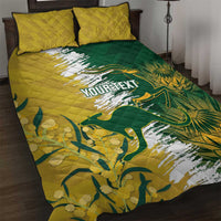 Custom Australia And South Africa Cricket Quilt Bed Set Aussies Proteas Together - Wonder Print Shop