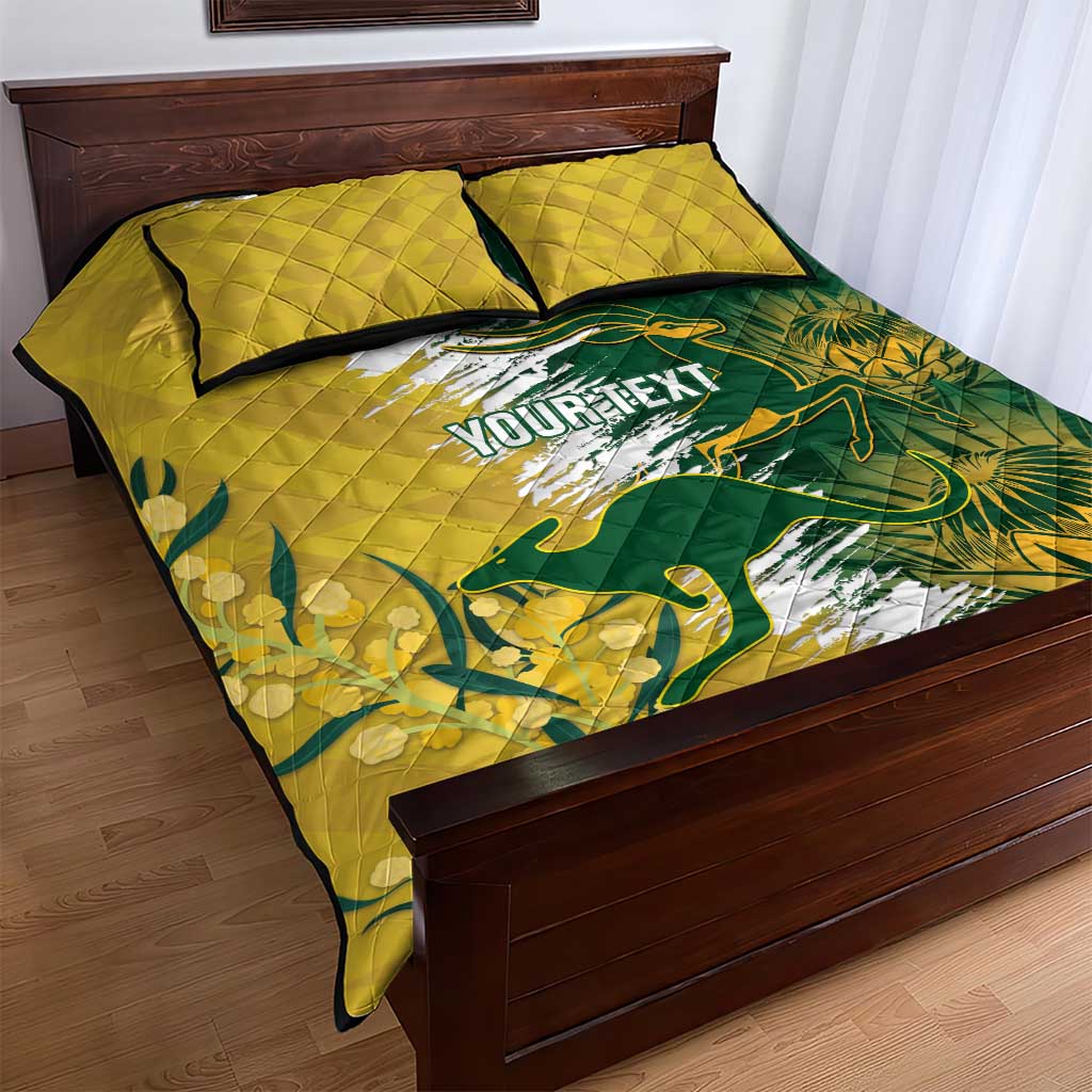 Custom Australia And South Africa Cricket Quilt Bed Set Aussies Proteas Together - Wonder Print Shop