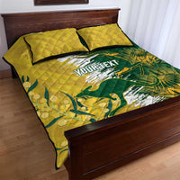 Custom Australia And South Africa Cricket Quilt Bed Set Aussies Proteas Together - Wonder Print Shop