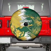 Custom Australia And South Africa Cricket Spare Tire Cover Aussies Proteas Together - Wonder Print Shop