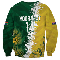 Custom Australia And South Africa Cricket Sweatshirt Aussies Proteas Together - Wonder Print Shop