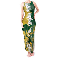 Custom Australia And South Africa Cricket Tank Maxi Dress Aussies Proteas Together - Wonder Print Shop