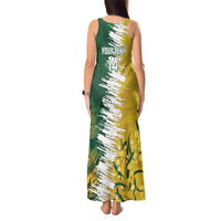 Custom Australia And South Africa Cricket Tank Maxi Dress Aussies Proteas Together - Wonder Print Shop
