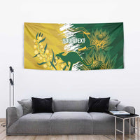 Custom Australia And South Africa Cricket Tapestry Aussies Proteas Together - Wonder Print Shop