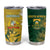 Custom Australia And South Africa Cricket Tumbler Cup Aussies Proteas Together - Wonder Print Shop