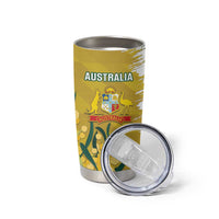 Custom Australia And South Africa Cricket Tumbler Cup Aussies Proteas Together - Wonder Print Shop
