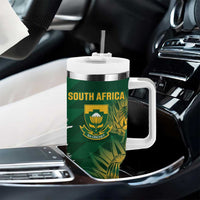 Custom Australia And South Africa Cricket Tumbler With Handle Aussies Proteas Together - Wonder Print Shop