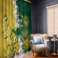 Custom Australia And South Africa Cricket Window Curtain Aussies Proteas Together - Wonder Print Shop