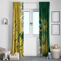 Custom Australia And South Africa Cricket Window Curtain Aussies Proteas Together - Wonder Print Shop