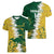 Custom Australia And South Africa Cricket Women V-Neck T-Shirt Aussies Proteas Together - Wonder Print Shop