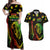 Jamaica Legend Bob Day Couples Matching Off Shoulder Maxi Dress and Hawaiian Shirt One Love Jamaican Reggae African Pattern - Wonder Print Shop
