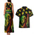 Jamaica Legend Bob Day Couples Matching Tank Maxi Dress and Hawaiian Shirt One Love Jamaican Reggae African Pattern - Wonder Print Shop
