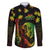 Jamaica Legend Bob Day Family Matching Long Sleeve Bodycon Dress and Hawaiian Shirt One Love Jamaican Reggae African Pattern - Wonder Print Shop