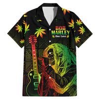 Jamaica Legend Bob Day Family Matching Mermaid Dress and Hawaiian Shirt One Love Jamaican Reggae African Pattern - Wonder Print Shop