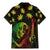 Jamaica Legend Bob Day Family Matching Mermaid Dress and Hawaiian Shirt One Love Jamaican Reggae African Pattern - Wonder Print Shop