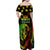 Jamaica Legend Bob Day Family Matching Off Shoulder Maxi Dress and Hawaiian Shirt One Love Jamaican Reggae African Pattern - Wonder Print Shop