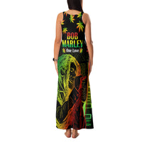 Jamaica Legend Bob Day Family Matching Tank Maxi Dress and Hawaiian Shirt One Love Jamaican Reggae African Pattern - Wonder Print Shop