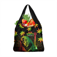 Jamaica Bob Marley Day Grocery Bag One Love Jamaican Reggae African Pattern