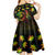 Jamaica Legend Bob Day Kid Short Sleeve Dress One Love Jamaican Reggae African Pattern - Wonder Print Shop