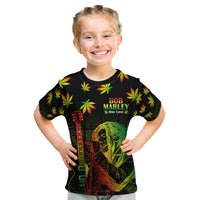 Jamaica Legend Bob Day Kid T Shirt One Love Jamaican Reggae African Pattern - Wonder Print Shop