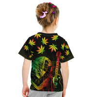 Jamaica Legend Bob Day Kid T Shirt One Love Jamaican Reggae African Pattern - Wonder Print Shop