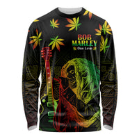 Jamaica Legend Bob Day Long Sleeve Shirt One Love Jamaican Reggae African Pattern - Wonder Print Shop