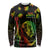 Jamaica Legend Bob Day Long Sleeve Shirt One Love Jamaican Reggae African Pattern - Wonder Print Shop