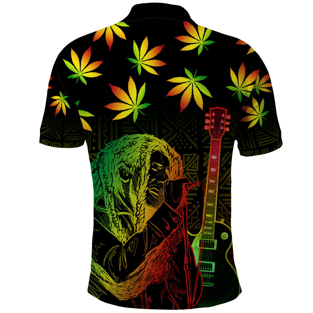 Jamaica Legend Bob Day Polo Shirt One Love Jamaican Reggae African Pattern - Wonder Print Shop