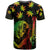 Jamaica Legend Bob Day T Shirt One Love Jamaican Reggae African Pattern - Wonder Print Shop