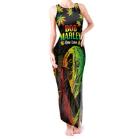 Jamaica Legend Bob Day Tank Maxi Dress One Love Jamaican Reggae African Pattern - Wonder Print Shop