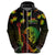 Jamaica Legend Bob Day Zip Hoodie One Love Jamaican Reggae African Pattern - Wonder Print Shop