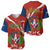 Dominican Republic Independence Day Baseball Jersey Coat Of Arms With Bayahibe Rose