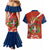 Dominican Republic Independence Day Couples Matching Mermaid Dress and Hawaiian Shirt Coat Of Arms With Bayahibe Rose