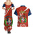 Dominican Republic Independence Day Couples Matching Summer Maxi Dress and Hawaiian Shirt Coat Of Arms With Bayahibe Rose